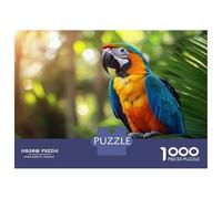 1000 Pieces Jigsaw Puzzles for Adults Colorful Macaw Parrot in Tropical Setting Jigsaws for Adults DIY Toys Presents for Women Difficult And Challenge 70x50cm/1000pcs