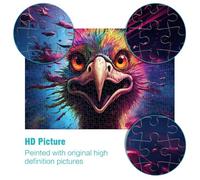 1000 Pieces Jigsaw Puzzles for Adults Colorful ostrich Family Entertainment Toys 26x38cm Artists Collection Fine Art for teenager Age 14 Up