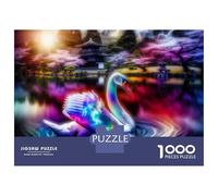 1000 Pieces Jigsaw Puzzles for Adults Colorful Swan Pond Scene Adult Jigsaw Puzzle Toy Wall Decor Analysis And Logic for Is Ideal As A Gift 70x50cm/1000pcs