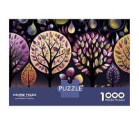 1000 Pieces Jigsaw Puzzles for Adults Colorful Trees Illustration-2 Adult Jigsaw Puzzle Toy Wall Decor Analysis And Logic for Is Ideal As A Gift 38x26cm/1000pcs