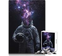 1000 Pieces Jigsaw Puzzles for Adults Cosmic Consciousness︰ The Mind of An Astronaut Cozy And Calming Leisure Fun Seamless Fit High Precision Toy Size 50x75cm