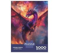 1000 Pieces Jigsaw Puzzles for Adults Cosmic Dragon Flight Puzzles for Adults Family Games Precision Cutting Unique Gifts for Birthday And Christmas 52x38cm/1000pcs
