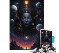 1000 Pieces Jigsaw Puzzles for Adults Cosmic Goddess Toy Intellectual Game Educational Games for The Whole Family Great Gifts And Toys (Size 38x26cm)