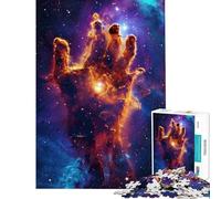 1000 Pieces Jigsaw Puzzles for Adults Cosmic Hand of Creation Jigsaw 1000 Pieces DIY Toys Stress Reliever Brainteaser Family Games (38x52cm)