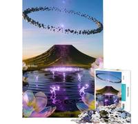 1000 Pieces Jigsaw Puzzles for Adults Cosmic Lotus Oasis Toy Intellectual Game Educational Games for The Whole Family Great Gifts And Toys (Size 50x75cm)