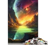 1000 Pieces Jigsaw Puzzles for Adults Cosmos Stellar Plateau Square Wooden Puzzles Unique Piece Puzzle Educational Fun Games Toys 1000pcs (75x50cm)