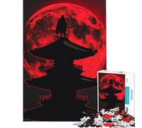1000 Pieces Jigsaw Puzzles for Adults Crimson Moon Vigil Help The Brain Exercise Stress Reliever Family Game for Age 14+ Game (50X75CM)