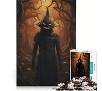 1000 Pieces Jigsaw Puzzles for Adults Cursed Pumpkin King, Relax Games, Precision Cutting, Suitable for Desktop Decoration 38x26cm