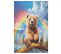 1000 Pieces Jigsaw Puzzles for Adults Cute Bear Puzzle Teenagers Game Stress Reliever Difficult Challenge （78×53cm）