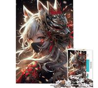 1000 Pieces Jigsaw Puzzles for Adults Cute Ninja Assassin Siren Help The Brain Exercise Stress Reliever Family Game for Age 14+ Game (50X75CM)