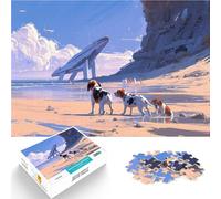 1000 Pieces Jigsaw Puzzles for Adults Cute puppy future Herausforderndes Spiel Tolles Geschenk für Spiele50x70cm