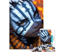 1000 Pieces Jigsaw Puzzles for Adults Cyberpunk Female Portrait Help The Brain Exercise Stress Reliever Family Game for Age 14+ Game (38X52CM)