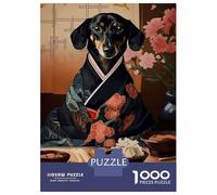 1000 Pieces Jigsaw Puzzles for Adults Dachshund Japanese Food Jigsaws for Adults Brain Teaser Game Stress Reliever Birthday And Unique Gifts 70x50cm/1000pcs