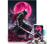 1000 Pieces Jigsaw Puzzles for Adults Dark Knight Under Blood Moon Lustige Spiele Heimdekoration Spielzeug52x38cm