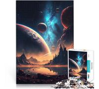 1000 Pieces Jigsaw Puzzles for Adults Dawn Of Cosmos Landscape Präzisionsschnitt Tolles Geschenk für Spiele75x50cm