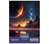 1000 Pieces Jigsaw Puzzles for Adults Dawn of Space Landscape Adult Jigsaw Brain Teaser Game Birthday Present Birthday And Unique Gifts 70x50cm/1000pcs