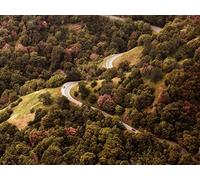 1000 Pieces Jigsaw Puzzles for Adults Difficult Hard Jigsaw Puzzles for Women Men - Road view from above hills 75x50cm