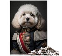 1000 Pieces Jigsaw Puzzles for Adults Dog Military Uniform Stress Relief 26x38cm gifts for friends and family for teenager 14+