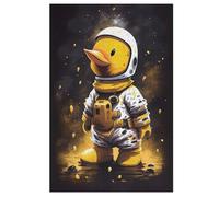 1000 Pieces Jigsaw Puzzles for Adults Duck Astronaut Puzzle Teenagers Game Stress Reliever Difficult Challenge 78×53cm