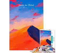 1000 Pieces Jigsaw Puzzles for Adults Dune Du Pilat Sunset Challenging Game Toys Educational Game Wall Decoration Great Gifts And Toys (size 38x26cm)