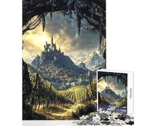 1000 Pieces Jigsaw Puzzles for Adults Dusk Over The Vine Throne Hands-on Game Enhance Memory Anti-Stress Toys Artists Collection, Fine Art (38X26cm)