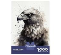 1000 Pieces Jigsaw Puzzles for Adults Eagle Beauty Watercolor Adult Jigsaw Puzzle Brain Teaser Game Hand Speed Race Unique Gifts for Birthday And Christmas 52x38cm/1000pcs