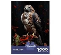 1000 Pieces Jigsaw Puzzles for Adults Eagle on Tree Branch Jigsaw for Adults Family Game Precision Cutting Unique Gifts for Birthday And Christmas 70x50cm/1000pcs