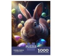 1000 Pieces Jigsaw Puzzles for Adults Easter Bunny VIII Adult Puzzles Relaxing Games Difficult Hard Unique Gifts for Birthday And Christmas 38x26cm/1000pcs