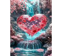 1000 Pieces Jigsaw Puzzles For Adults Educational Game Challenge Toy Gifts 1000 piece puzzles for adults Family Activity Game Puzzle Flower Heart Waterfall
