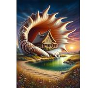 1000 Pieces Jigsaw Puzzles For Adults Educational Game Challenge Toy Gifts 1000 piece puzzles for adults Family Activity Game Puzzle Dreamy Conch Cottage