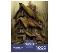 1000 Pieces Jigsaw Puzzles for Adults Enchanted Forest Cottage Jigsaw for Adults Family Game Precision Cutting Unique Gifts for Birthday And Christmas 70x50cm/1000pcs