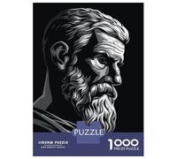 1000 Pieces Jigsaw Puzzles for Adults Epicurus Portrait Jigsaw Puzzle Family Game Wall Art Unique Gifts for Birthday And Christmas 52x38cm/1000pcs