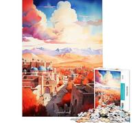 1000 Pieces Jigsaw Puzzles for Adults Famous Samarkand Painting Help The Brain Exercise Stress Reliever Family Game for Age 14+ Game (38X52CM)