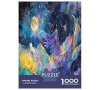 1000 Pieces Jigsaw Puzzles for Adults Fantasy Artwork Celestial Dreamscape Jigsaw for Adults Family Game Precision Cutting Unique Gifts for Birthday And Christmas 38x26cm/1000pcs