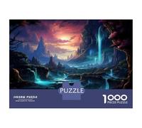1000 Pieces Jigsaw Puzzles for Adults Fantasy Forest Waterfall Landscape Adult Jigsaw Puzzle Toy Wall Decor Analysis And Logic for Is Ideal As A Gift 38x26cm/1000pcs