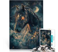 1000 Pieces Jigsaw Puzzles for Adults Fantasy Horse Spielzeug für die ganze Familie Die Liebe zwischen Paaren stärken50x70cm