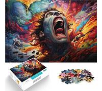 1000 Pieces Jigsaw Puzzles for Adults fantasy weird man Home Decoration Jigsaw Puzzles 26x38cm with Matching Poster and Trivia Sheet