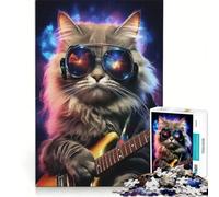 1000 Pieces Jigsaw Puzzles for Adults Feline Maestro, Educational Toy, Train Your Brain And Hands, Christmas Birthday Gifts 38x26cm