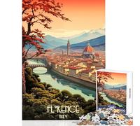 1000 Pieces Jigsaw Puzzles for Adults Florence Italy Relaxing Games But Fun And Humorous DIY Toys Christmas Birthday Gifts (38X52CM)