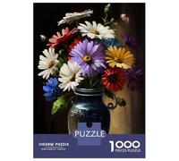1000 Pieces Jigsaw Puzzles for Adults Flower Art Series Style 1 Adult Puzzles Relaxing Games Difficult Hard Unique Gifts for Birthday And Christmas 70x50cm/1000pcs