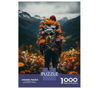 1000 Pieces Jigsaw Puzzles for Adults Flower Hiking Backpacks for Men Puzzles for Adults Anti-Stress Toys Staycation Kill Time Birthday And Unique Gifts 38x26cm/1000pcs