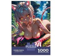 1000 Pieces Jigsaw Puzzles for Adults Forest Anime Cat Girl Jigsaws for Adults Brain Teaser Game Stress Reliever Birthday And Unique Gifts 70x50cm/1000pcs