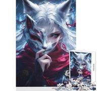 1000 Pieces Jigsaw Puzzles for Adults Fox Mask Enigma Jigsaws for Adults Puzzle But Fun And Humorous Difficult And Challenge Unique Challenge Game (38x26cm)