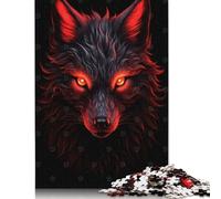 1000 Pieces Jigsaw Puzzles for Adults Fox Red And Black Animals Square Wooden Puzzles Unique Piece Puzzle Educational Fun Games Toys 1000pcs (75x50cm)