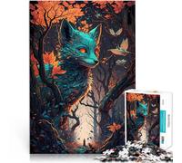 1000 Pieces Jigsaw Puzzles for Adults Fox Supernatural forces Stressabbau denn eignet sich ideal als Geschenk für die ganze Familie38x26cm