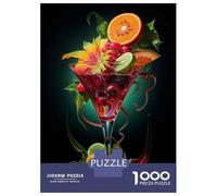 1000 Pieces Jigsaw Puzzles for Adults Fruit Martini Cocktail Drink Puzzles for Adults Anti-Stress Toys Staycation Kill Time Birthday And Unique Gifts 52x38cm/1000pcs