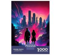 1000 Pieces Jigsaw Puzzles for Adults Future Love Landscape Jigsaw for Adults Relax Games Perfect Decoration Unique Gifts for Birthday And Christmas 52x38cm/1000pcs