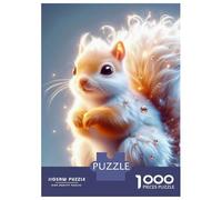 1000 Pieces Jigsaw Puzzles for Adults Fuzzy Cute Squirrel Adult Jigsaw Brain Teaser Game Birthday Present Birthday And Unique Gifts 38x26cm/1000pcs