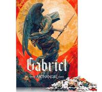 1000 Pieces Jigsaw Puzzles for Adults Gabriel Archangel Art Square Jigsaw Puzzles, for Adults And Teenager, Wooden Puzzles Home Art Decor 1000pcs (75x50cm)