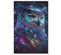 1000 Pieces Jigsaw Puzzles for Adults Galaxy Owl Puzzle Teenagers Game Stress Reliever Difficult Challenge （78×53cm）